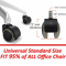 Universal Fit Office Chair Caster Wheels Set Replacement Swivel Office Chair Wheels Heavy Duty Roll 1