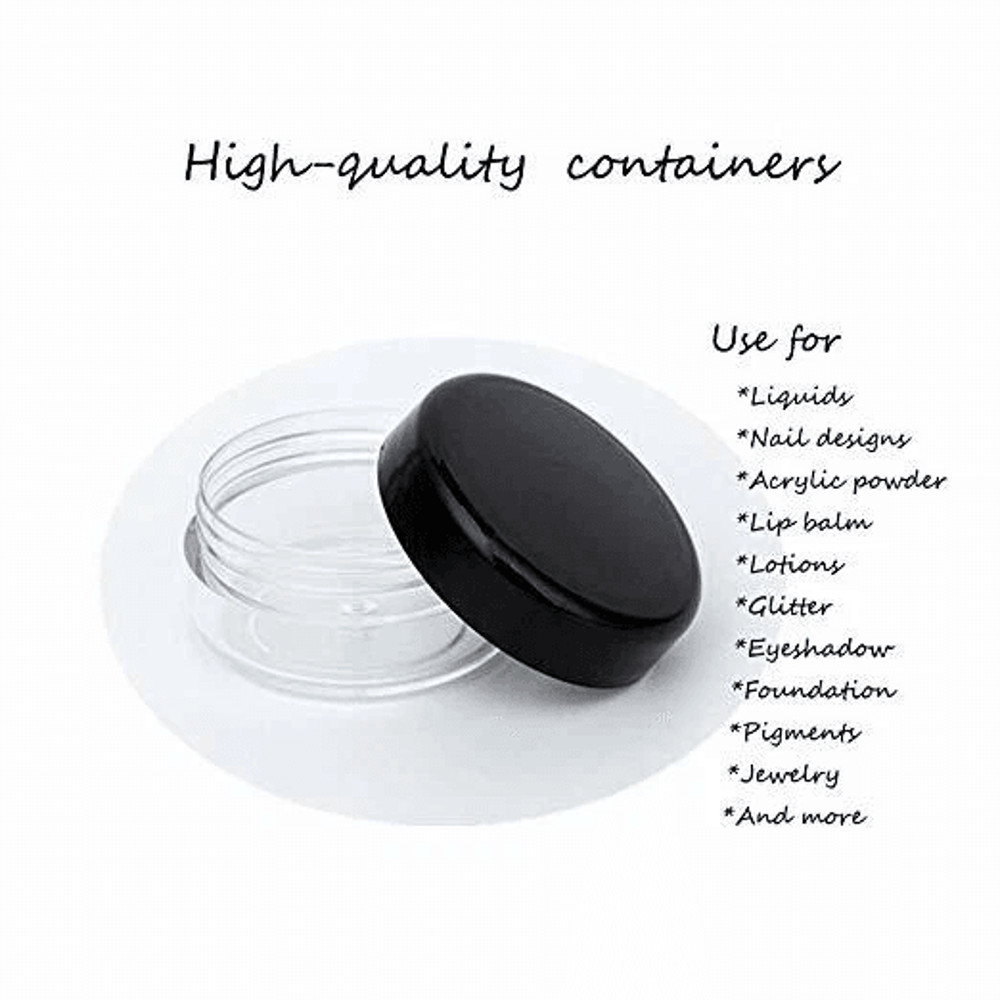 Empty Cosmetic Sample Jars For Lip Balm Makeup Creams Travel Storage DIY Skincare Containers 3
