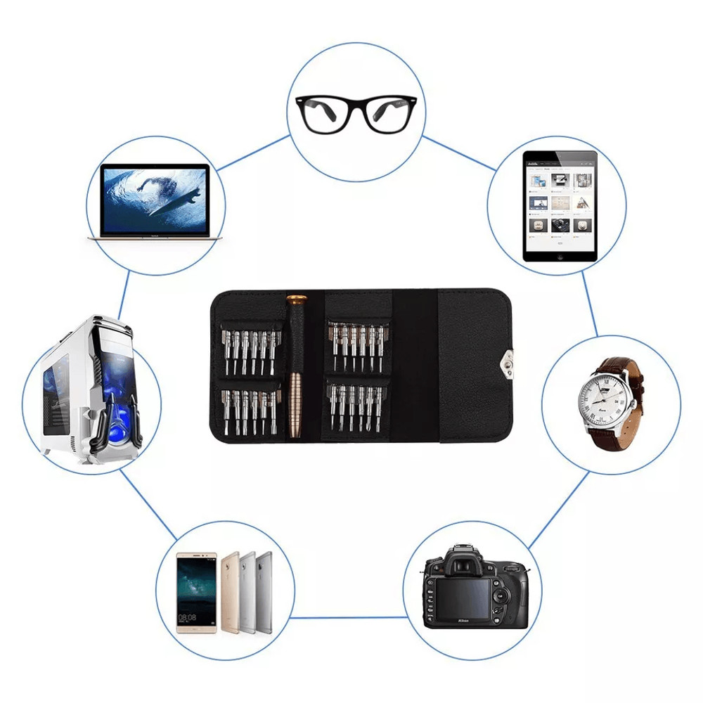 Precision Screwdriver Set Complete Electronics Repair Kit For Mobile Phone Watches Eyeglasses Lapto 6