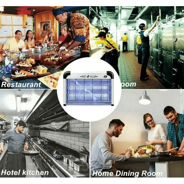 Electric Lamp Insect Killer Mosquito Zapper Bug Pest Fly Trap Light For Indoor Lawn Use 7