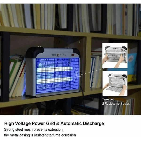 Electric Lamp Insect Killer Mosquito Zapper Bug Pest Fly Trap Light For Indoor Lawn Use 9