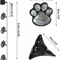 Solar Dog Animal Paw Print Lights Garden Statue Lantern LED Path Light Lamp Outdoor Yard Decoration 3
