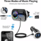 Handsfree Bluetooth FM Transmitter Wireless Radio Adapter Car Kit MP3 Player USB Charger With Clear