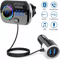 Handsfree Bluetooth FM Transmitter Wireless Radio Adapter Car Kit MP3 Player USB Charger With Clear