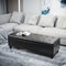 51 Tufted Top Storage Ottoman Bench Large PU Leather Organizer Chair Footstool With Ample Space 10