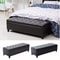 51 Tufted Top Storage Ottoman Bench Large PU Leather Organizer Chair Footstool With Ample Space 13