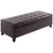 51 Tufted Top Storage Ottoman Bench Large PU Leather Organizer Chair Footstool With Ample Space 1