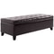51 Tufted Top Storage Ottoman Bench Large PU Leather Organizer Chair Footstool With Ample Space 3