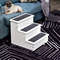 3Step Wood Pet Stairs With NonSlip Carpet Safe Ramp For Cats Small Dogs 4