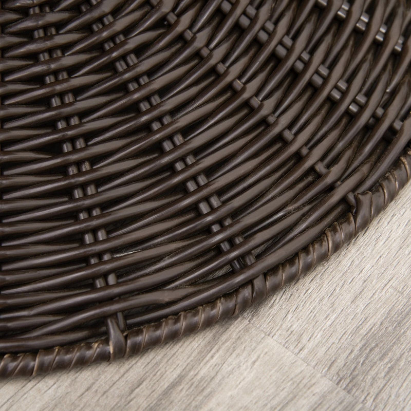 27 Rattan Wicker Elevated Cat House Cozy Kitty Scratch House With Plush Cushion Boho Pet Bed 9