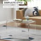 32 Long Acrylic End Side Table Modern Waterfall Living Room Table For Indoor Outdoor Use 9