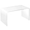 32 Long Acrylic End Side Table Modern Waterfall Living Room Table For Indoor Outdoor Use 1