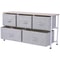 40 Storage Cube Dresser Unit With 5 Fabric Drawer Bins Sleek Shelf Organizer For Home Office 1