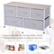 40 Storage Cube Dresser Unit With 5 Fabric Drawer Bins Sleek Shelf Organizer For Home Office 3