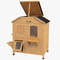 PawHut 2Story Wooden Cat House Waterproof Outdoor Cat Shelter With Openable Roof Balcony TwoTier D 14