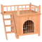 Premium Wooden Pet House For Cats Dogs Weatherproof Outdoor Shelter With Lockable Gate Raised Platf 6