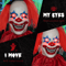 Sound Activated Hanging Clown Halloween Animatronic For Haunted Party Decoration 1