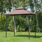 8Foot Backyard BBQ Grill Canopy Cover TwoLayered Smoke Vent Design For Ultimate Shade Ventilation 1