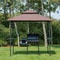 8Foot Backyard BBQ Grill Canopy Cover TwoLayered Smoke Vent Design For Ultimate Shade Ventilation 0