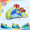 Ultimate Kids Inflatable Bounce House Slide Water Gun Pool Climbing Wall With Inflator Outdoor Back 1