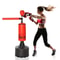 Boxing Punch Bag Stand With Rotating Flexible Arm Adjustable Speed Ball WaterSand Fillable Base F 1
