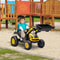 Aosom Kids Digger Ride On Excavator 6V BatteryPowered Tractor With Music Headlight For Ages 35 5