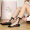 Women Floral Print Mid Tube Socks Summer Thin Design Sweat Absorbing Breathable For AllDay Comfort 1