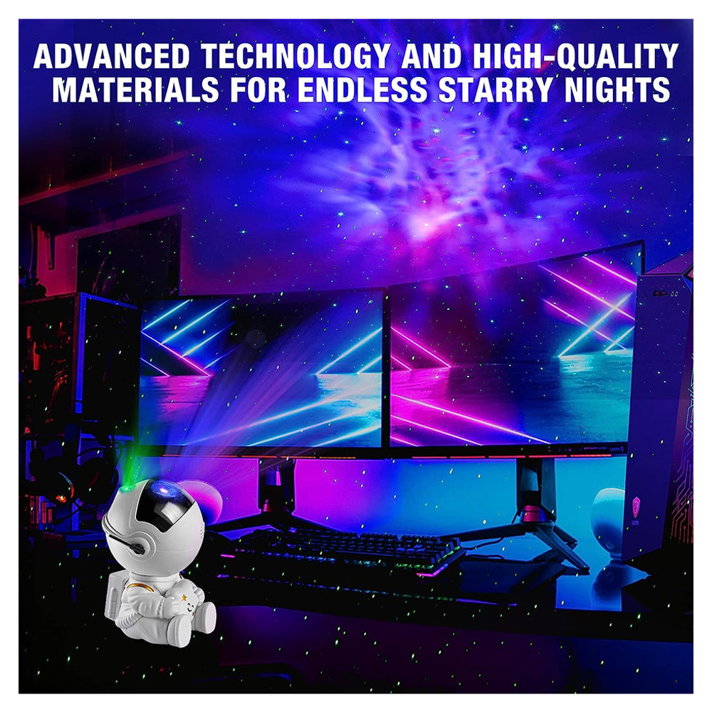 Star Astronaut Projector Light – Galaxy Starry Sky Lamp for Bedroom Decoration, Kids & Adults Gift
