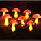 SolarPowered Mushroom Lawn Lamps 8 LED Fairy Lights String For Garden Yard Easter  Wedding Decor 1