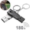 Double Pipe Whistle Pendant Keychain High Decibel Portable Outdoor Survival Emergency Camping Tool 2