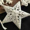Christmas Tree Hanging Ornaments Snowflake Angel Deer White Pendants Navidad New Year Party Home Xm