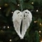Christmas Tree Hanging Ornaments Snowflake Angel Deer White Pendants Navidad New Year Party Home Xm