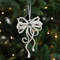 Christmas Tree Hanging Ornaments Snowflake Angel Deer White Pendants Navidad New Year Party Home Xm