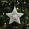 Christmas Tree Hanging Ornaments Snowflake Angel Deer White Pendants Navidad New Year Party Home Xm