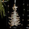 Christmas Tree Hanging Ornaments Snowflake Angel Deer White Pendants Navidad New Year Party Home Xm