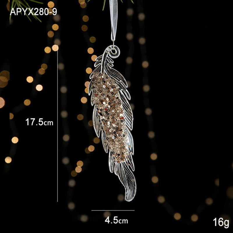 Christmas Tree Hanging Ornaments Snowflake Angel Deer White Pendants Navidad New Year Party Home Xm