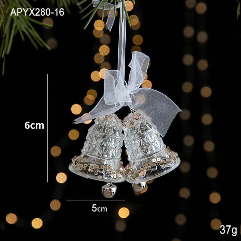 Christmas Tree Hanging Ornaments Snowflake Angel Deer White Pendants Navidad New Year Party Home Xm