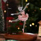 Christmas Tree Hanging Ornaments Snowflake Angel Deer White Pendants Navidad New Year Party Home Xm
