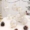 White Champagne Green Balls, Transparent Christmas Ball Set, DIY Christmas Tree Ornaments, Luxury Holiday Decor for Part