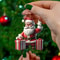 Hanging Cartoon Santa Acrylic Winter Decorative Christmas Tree Pendants Claus Bicycle Gifts Christm 5