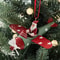 Antique Style Santa Claus Airplane, Retro Iron Christmas Pendant, Christmas Tree Hanging Decoration