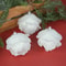 White Glitter Petal Shape Balls, Foam Snow Ball Christmas, Christmas Tree Ornaments, New Year Home Pendants