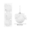 White Glitter Petal Shape Balls, Foam Snow Ball Christmas, Christmas Tree Ornaments, New Year Home Pendants