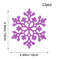Christmas Venue Decoration, Pink Glitter Plastic Snowflake, Winter Party Supplies, Ornaments for Home, Tree Pendant