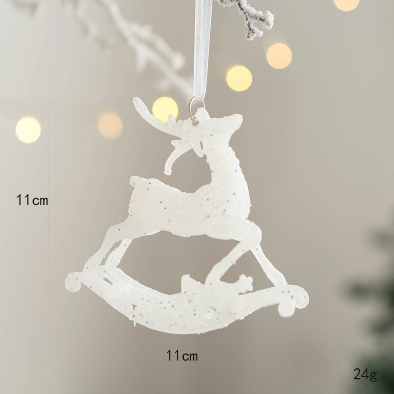 Merry Christmas Natal Ornament, Angel Girl Pentacle Pendant, Christmas Tree Hanging Pendant, Deer Christmas Decoration
