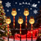 SolarPowered Christmas Snowman Lights With Clear Tubes 8 Lighting Modes Ideal For Christmas Party D 4