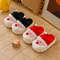 Warm Comfortable Indoor Platform, Christmas Woman Slippers Winter, Cute Santa Claus Floor Shoes Plush, Cartoon House Man