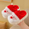 Warm Comfortable Indoor Platform, Christmas Woman Slippers Winter, Cute Santa Claus Floor Shoes Plush, Cartoon House Man