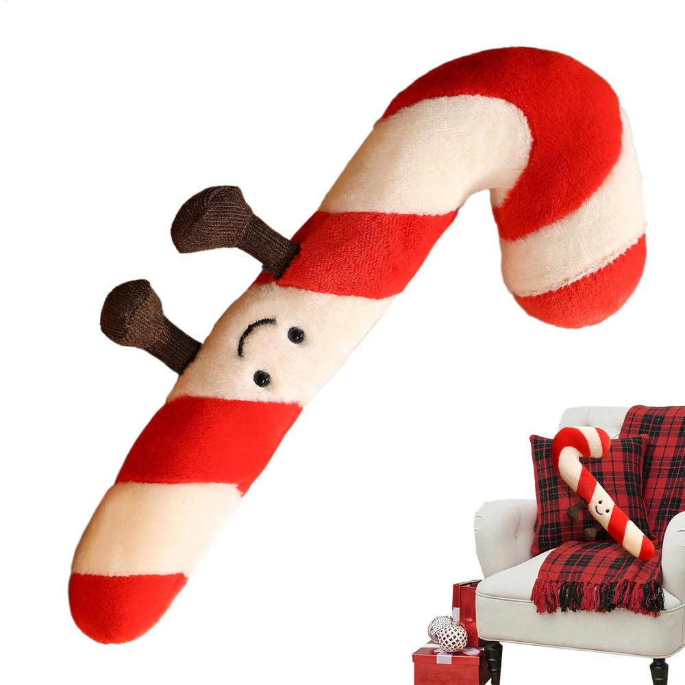 Festive Candy Cane Christmas Throw Pillow Decorative Pillow For Bedroom Living Room Adults Kids Hol 4