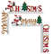 Santa Claus Door Sign Decor, DIY Wooden Door Frame Ornament, Christmas Door Corner Frame Decoration, For Xmas Home Party